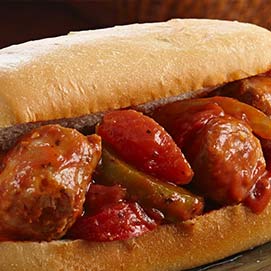 Fat Ducks Italian Sausage Sandwich